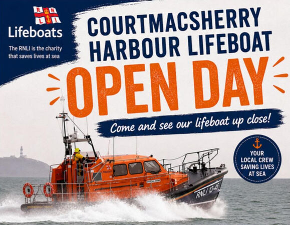 Courtmacsherry Harbour Lifeboat Open Day: Sun 5 July 2026 Courtmacsherry Harbour Lifeboat Open Day: Sun 5 July 2026